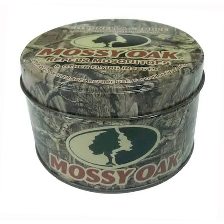 Mossy Oak Candle With Holder Wax For Mosquitoes/Other Flying Insects 8 Oz